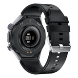 Knauermann PRO 3 Plus redondo (2025), reloj sanitario, reloj inteligente con función telefónica, pectoral ECG Plus HRV y función SOS, pantalla AMOLED BT Bluetooth, apnea del sueño, correa de silicona,