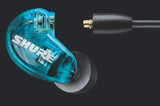 Shure AONIC 215 Auriculares de Aislamiento de Sonido con Cable, Controlador único, Ajuste Interno, Compatible con Dispositivos Apple y Android - Azul