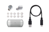 Technics EAH-AZ70WE-S - Auriculares True Wireless Noise-Cancelling control táctil(Bluetooth independiente, estuche de carga, resistente a sudor y agua, asistentes de voz) plata
