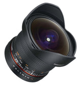 Samyang F1112110101 - Objetivo fotográfico DSLR para Fuji X (Distancia Focal Fija 12mm, Apertura f/2.8-22 ED AS NCS, Ojo de Pez), Negro