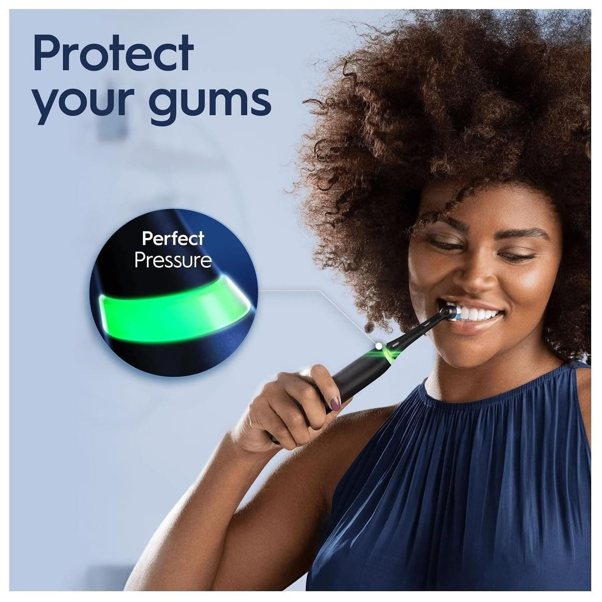 Oral-B iO5 - Cepillos de dientes eléctricos para adultos, 1 cabezal de cepillo de dientes y estuche de viaje, 5 modos con blanqueamiento de dientes, enchufe británico de 2 pines, color negro