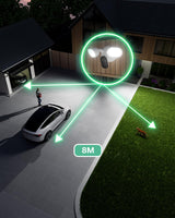 Arlo Floodlight 2K, Cámara Wi-Fi para Exteriores, Calidad 2K HDR, Gran Angular de 160°, visión Nocturna en Color, Sirena de Alarma, comunicación bidireccional, Prueba de Arlo Secure, 1 cámara