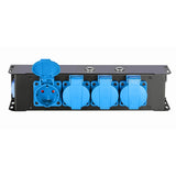 Adam Hall Accessories PRO PORT 4 - Base de enchufes de 4 tomas