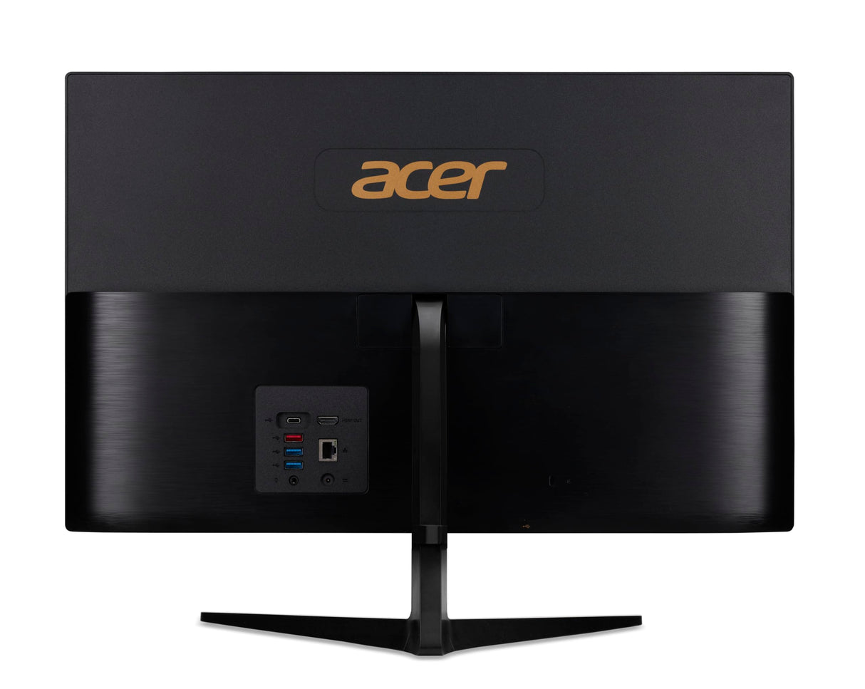 Acer Aspire C24-1800 All in One, Monitor 24" FullHD (Intel Core i5-12450H, 16GB RAM, 512GB SSD, Intel Iris Xe Graphics, Windows 11 Home) Negro, Teclado QWERTY Español y Ratón Inalámbrico