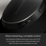 Bowers & Wilkins Px7 S3 Auriculares Over-Ear Bluetooth, Cancelación de Ruido, Sonido Hi-Res, aptX Lossless, 30h Reproducción, 8 Micrófonos, Carga Rápida - Blanco Canvas