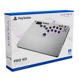 Turtle Beach Victrix Pro KO Leverless All Button Fight Stick for PlayStation 5, Officially Licensed PS5|PS4, Windows 10/11 PC, Customizable eSports Tournament Ready Controller, Gray