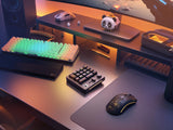 Glorious Gaming GMMK Macro Numpad - Cavo o wireless Bluetooth, alluminio premium, personalizz., cursore e manopola programmabili, RGB, switch lineari, 18 ABS Doubleshot Keycaps - Ardesia nera