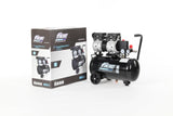 FIAC Compresor de Aire Móvil Silencioso SUPERSILENT 24, Sin Aceite, Presión Máxima 8 Bar, 1 Hp, Tanque de 24 Litros, Nivel sonoro 58 dB LpA