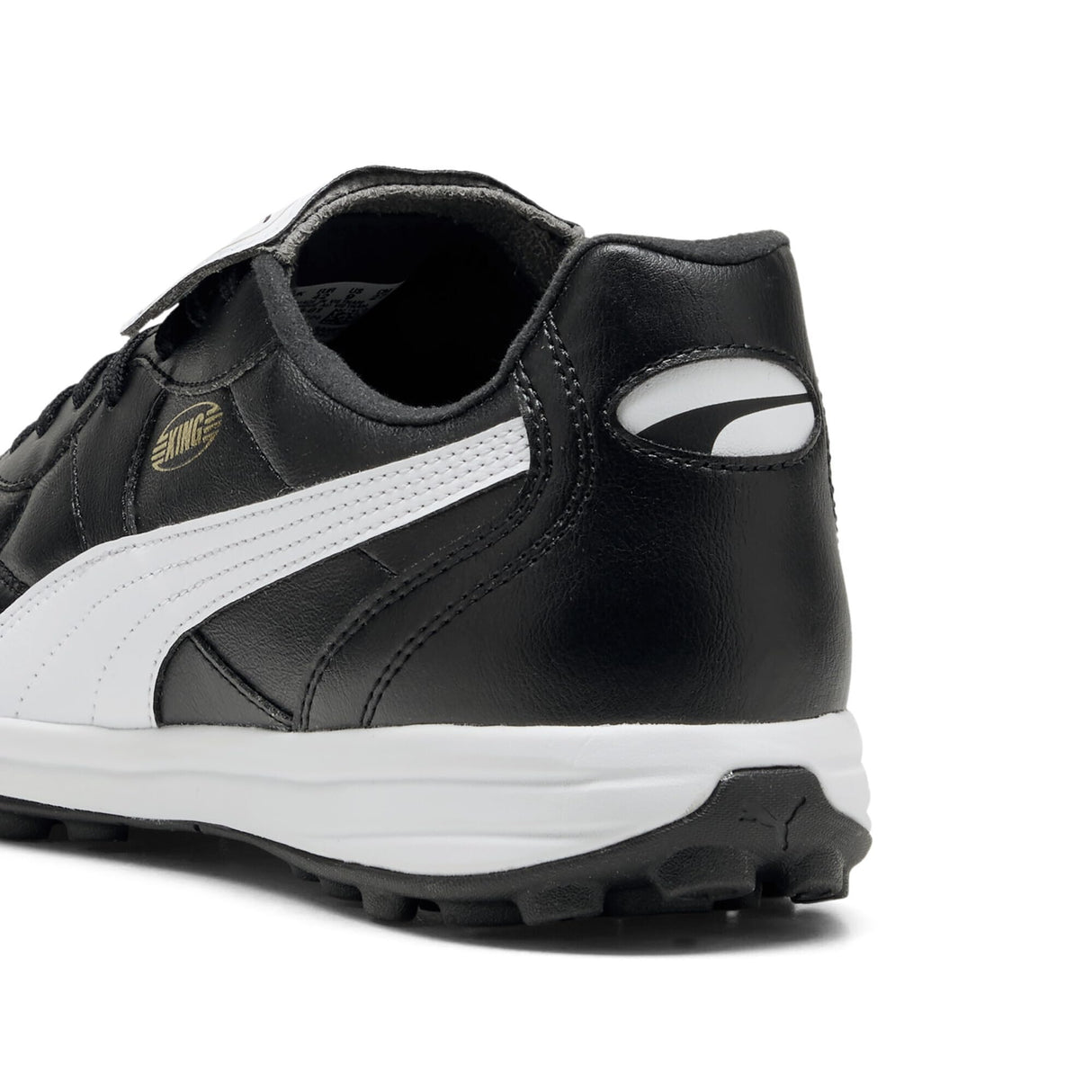 PUMA King Top TT, Zapatillas de fútbol Unisex Adulto, Negro Blanco Oro, 42 EU