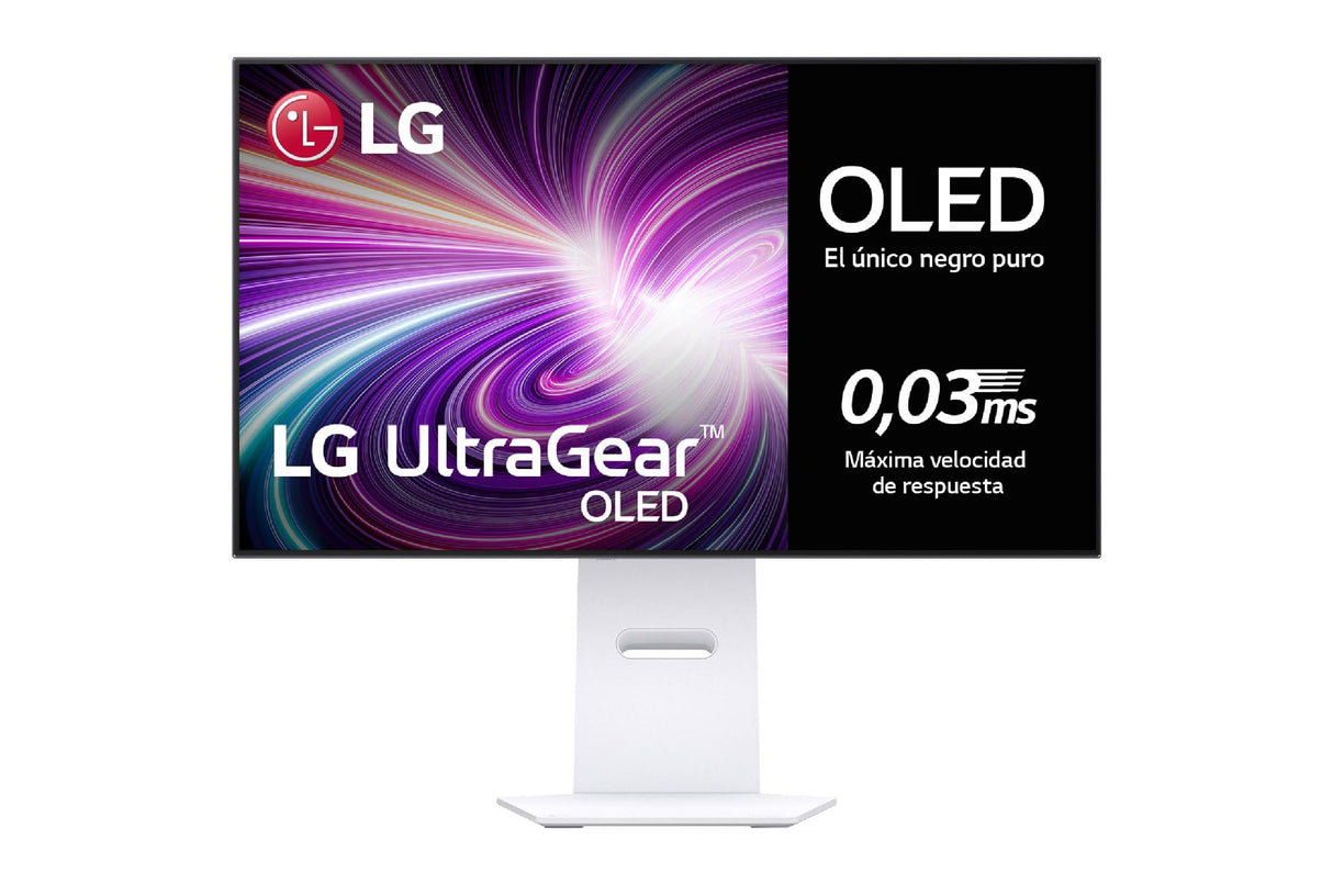 LG 32GS95UV-W - Monitor Ultragear OLED Gaming, 31.5'', 4K UHD, 240 Hz, 0,03ms, G-Sync Compatible y FreeSync Premium Pro, HDR10, DCI-P3 98,5%, Blanco