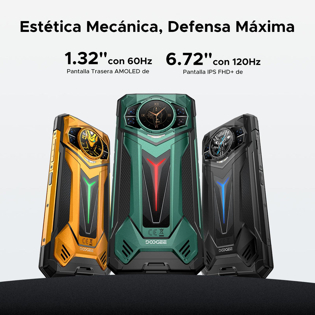 DOOGEE S200 Ultra 5G Movil Irrompible, 6,72" 48GB+1TB, 11000mAh/66W Android 15 Móvil Rugerizado, 5G Teléfono Móvil Resistente, 100MP/Dual SIMOTG/NFC