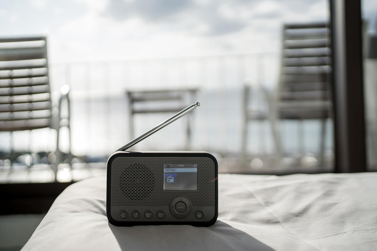 Sangean WFR-39 Radio por Internet con Dab+, FM, WiFi Gris-Negro