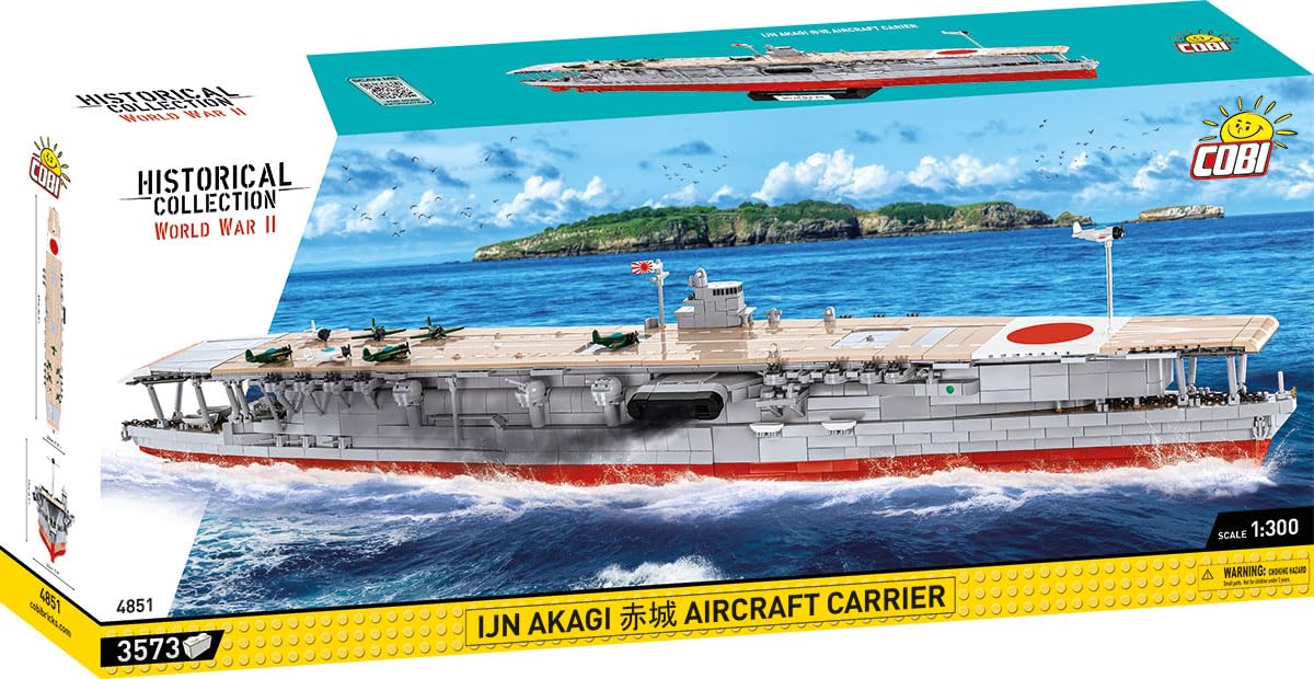 COBI Juguete de construcción Akagi Aircraft Carrier