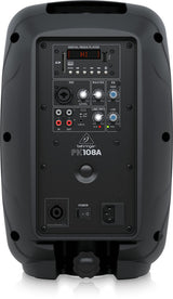 Behringer PK108A Active 240 Watt 8" PA Sistema de altavoces con reproductor multimedia integrado, receptor Bluetooth* y mezclador integrado