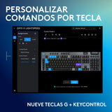 Logitech G G915 X LIGHTSPEED Teclado para gaming inalámbrico de perfil bajo, teclas de PBT de doble moldeado, elegante acabado en aluminio, interruptores táctiles marrones GL, PC/Mac,QWERTY ESP,Negro