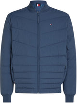 Tommy Hilfiger Cazadora bomber Hombre Mix Quilt acolchada, Azul (Aegean Sea), XXL