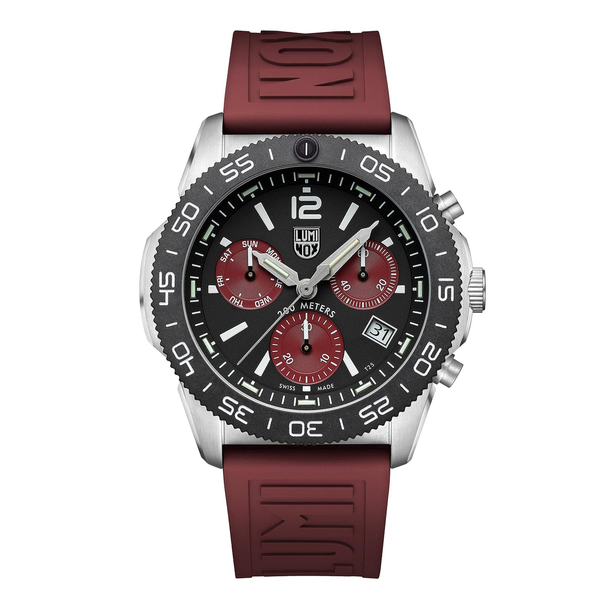 Luminox Reloj Cronógrafo para Hombres de Cuarzo Suizo con Correa en Caucho XS.3155.1