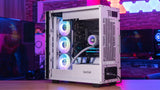 Aerocool, MIRAGEL360W, Refrigeración Líquida CPU, 3xVentilador 12cm ARGB, TDP 550W,Blanco
