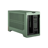 Fractal Design Terra Jade - Wood Walnut Front Panel - Small Form Factor - mITX Gaming Case – PCIe 4.0 Riser Cable – USB Type-C - Anodized Aluminum Panels