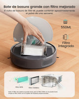 LEFANT M310 Robot Aspirador, 4500Pa Succión, 180 min Autonomía, 6 Modos de Limpieza, Evitación de Obstáculos 4cm, App/Alexa, Ideal para Pelo de Mascotas, Alfombras y Suelos Duros, Gris