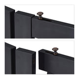 Relaxdays Barrera Seguridad Niños, Valla Protectora, Puerta, 92x206cm, Plegable, Cerca Protección Bebés, Perros, Negro, Tablero de Fibras