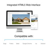 INSTAR IN-9408 2K+ PoE Negro - cámara de vigilancia LAN/PoE con Inteligencia Artificial - cámara Exterior Resistente a la Intemperie - Power Over Ethernet IEEE 802.3af - HomeKit - PIR - RTSP