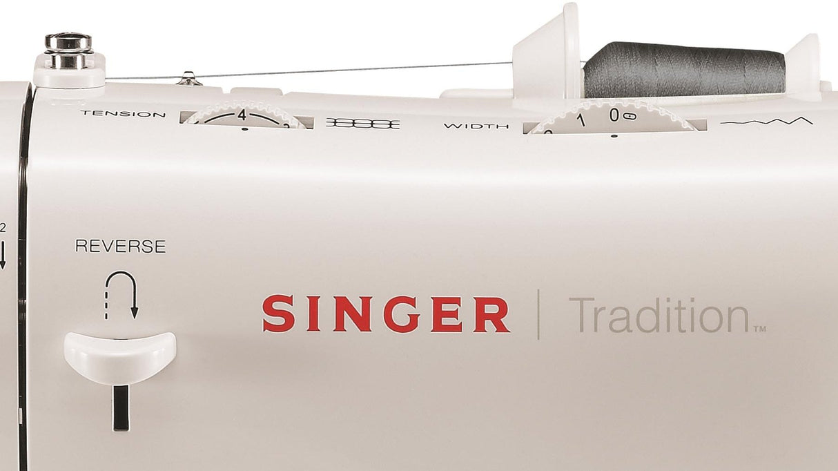Singer Tradition 2282 Maquina De Coser Electronica Y Mecanica Con 32 Programas, Ojal Automático, Ajuste Longitud Y Ancho Puntada, Brazo Libre Maquina De Coser Profesional
