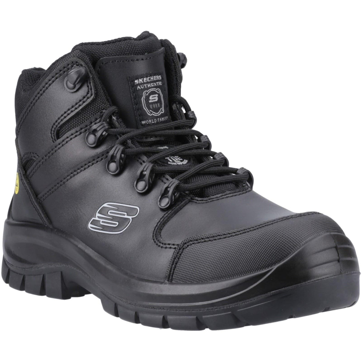 Skechers Men's Trophus Kilram Construction Boot, Black, 44 EU