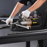 VEVOR Cortadora de Varillas de Refuerzo Hidráulica Eléctrica Portátil de 2000 W, hasta 4 a 25 mm en 3,5 Segundos, Acero de Alta Potencia con Accesorios Ricos en Aceite, Negro, 480 x 130 x 240 mm