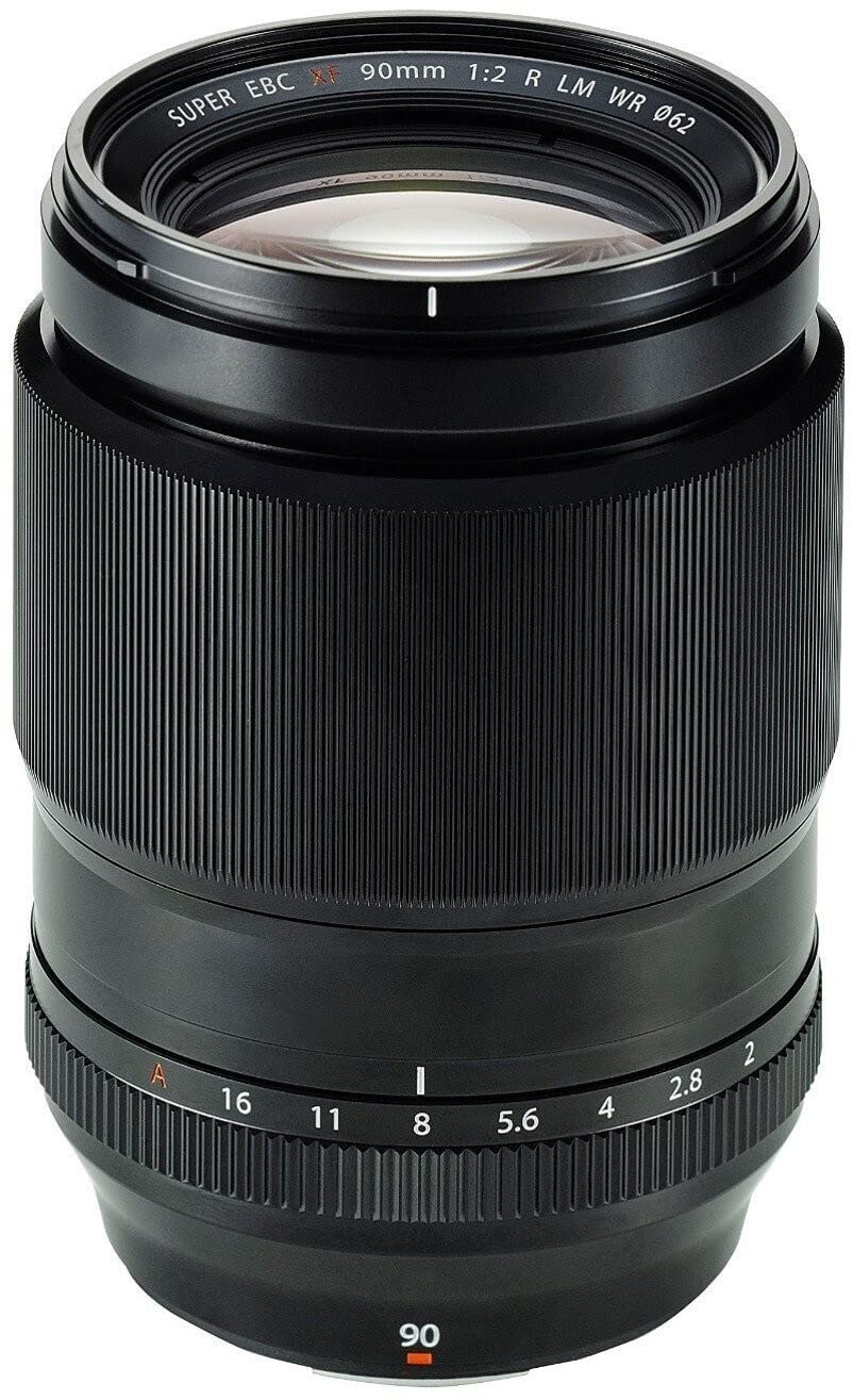 Fujifilm Fujinon Lens XF 90 mm F2 R LM WR - Objetivo para cámara, color negro