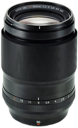 Fujifilm Fujinon Lens XF 90 mm F2 R LM WR - Objetivo para cámara, color negro