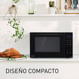 Panasonic NN-DF38PBEPG Horno Microondas y Grill, 1000W, 23L, Inverter, Modo Eco Combi, Plato no Giratorio, 16 Programas Automáticos, Bandeja Esmaltada, Rejilla Alambre, Fácil Limpieza, Negro