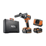 AEG Taladro percutor compacto 18V 13mm. 2vel - 2 bat x 4,0Ah, 65Nm