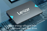 Lexar NQ100 2TB SSD SATA III (6 GB/s), SSD Interno de 2,5" hasta 550 MB/s, Unidad de Estado sólido Interna para PC, portátil y de Escritorio (LNQ100X002T-RNNNG)