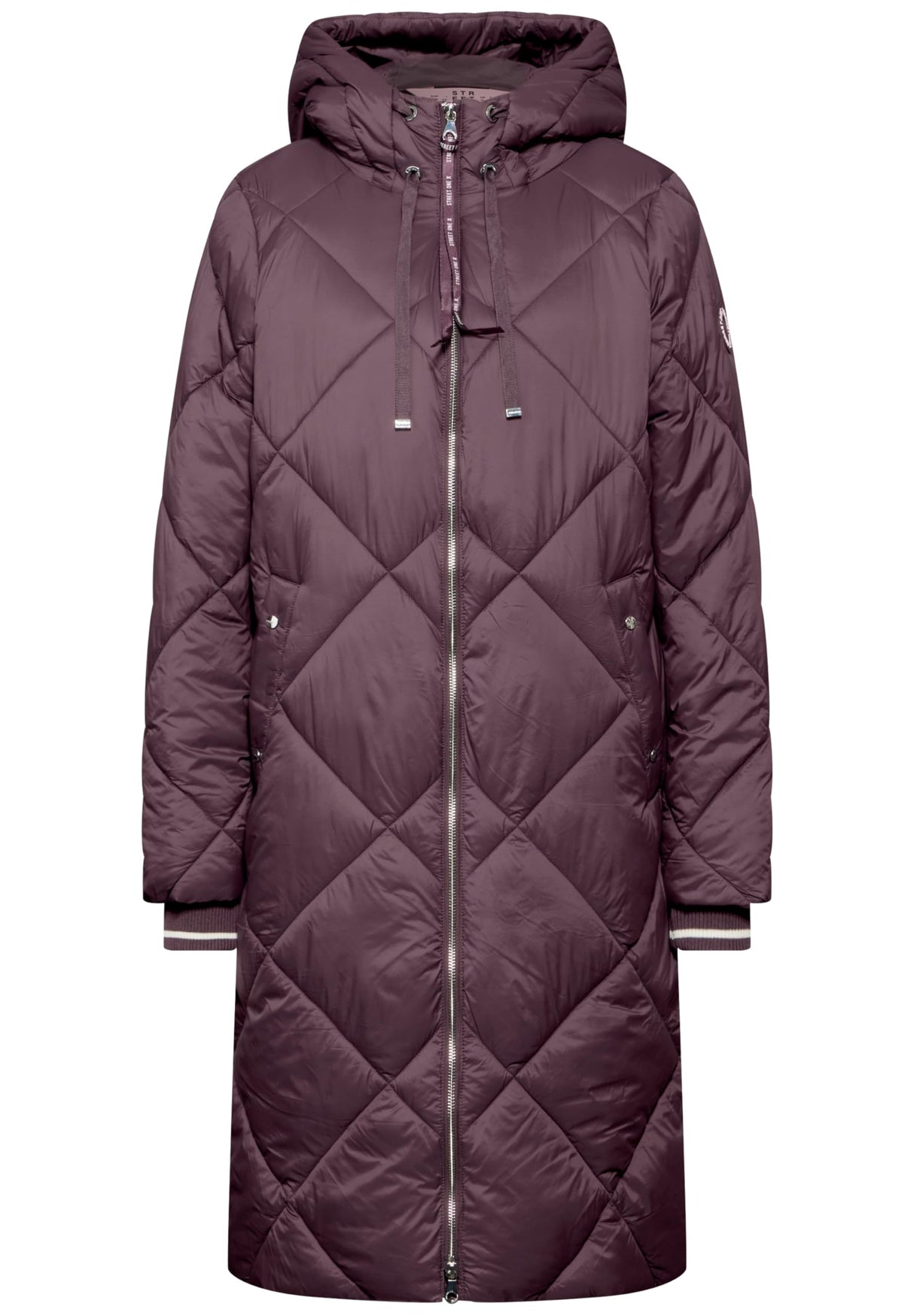 Street One A201972 Chaqueta Acolchada con Forro, Berry Brown, 36 Mujeres