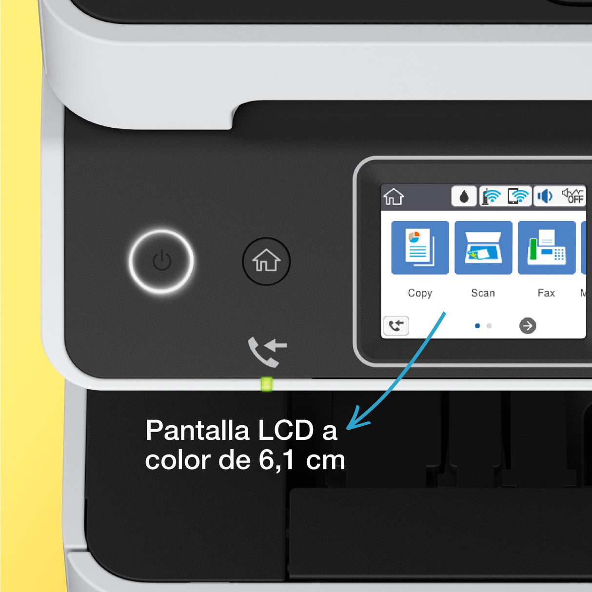Epson EcoTank ET-5170, Impresora Alto Rendimiento Wifi A4 Multifunción con Impresión Doble Cara Automática, Imprime / Escáner / Copiadora / Fax