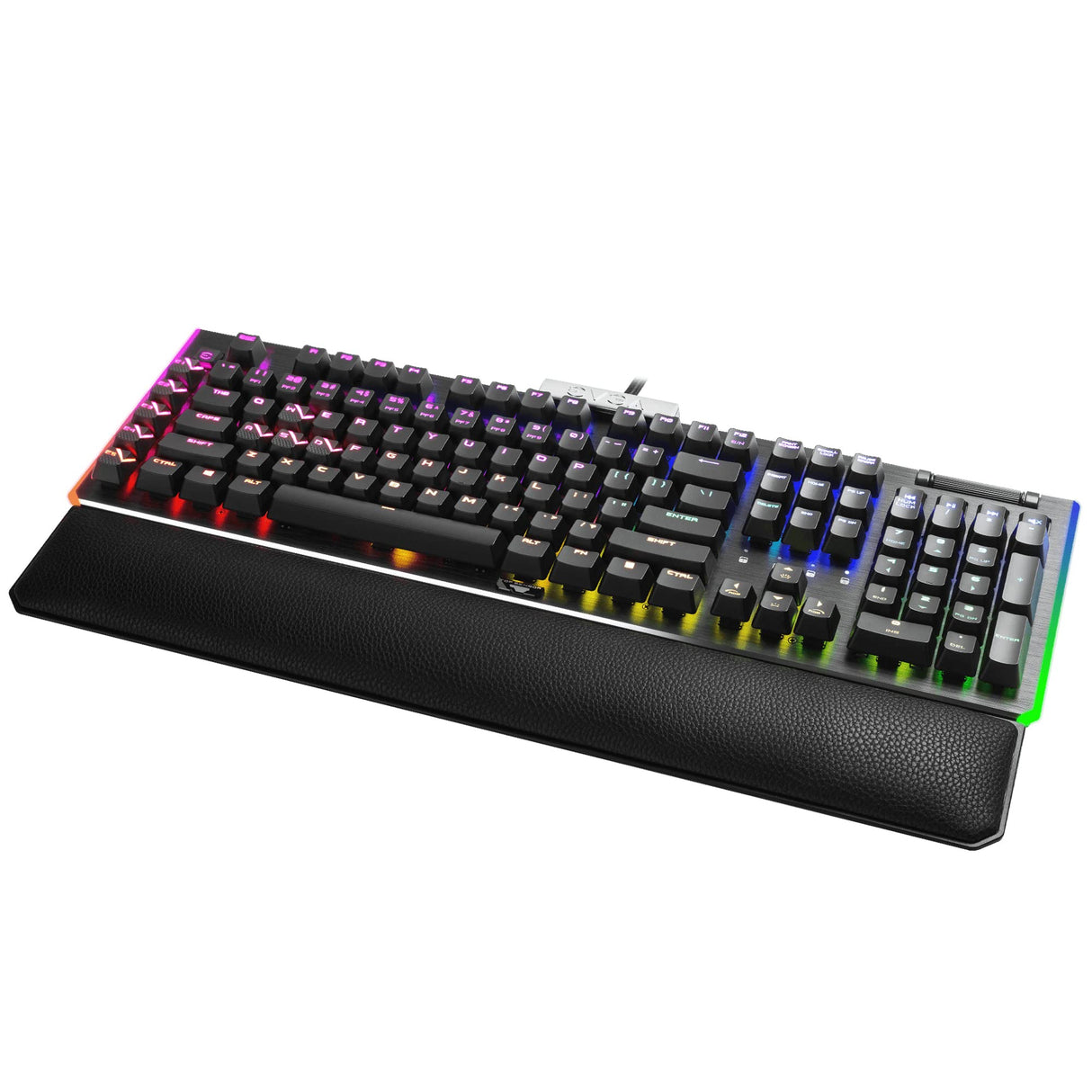 EVGA Teclado mecánico óptico Z20 RGB (Interruptor Lineal) para Juegos, diseño de EE. UU. 811-W1-20US-KR