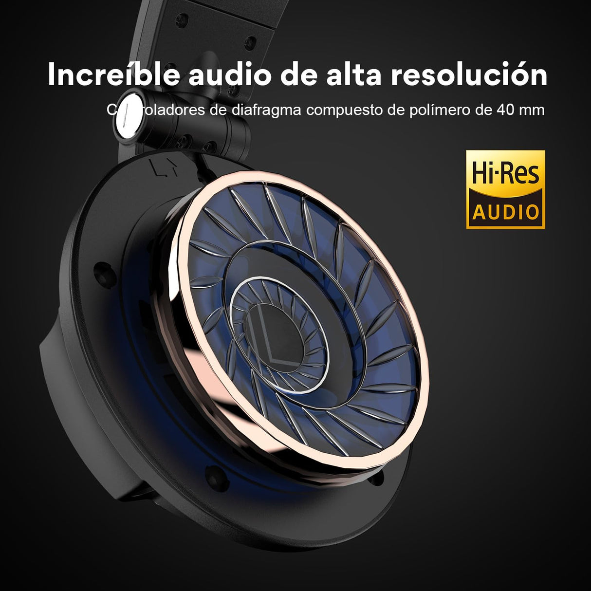 OneOdio Monitor 80-Auriculares Profesionales de Estudio Abiertos de 250 Ω, Cascos Hi-Res con Cable Desmontable (3,5 mm / 6,35 mm), Audífonos para Mezclar Masterizar Editar, Almohadillas de Terciopelo