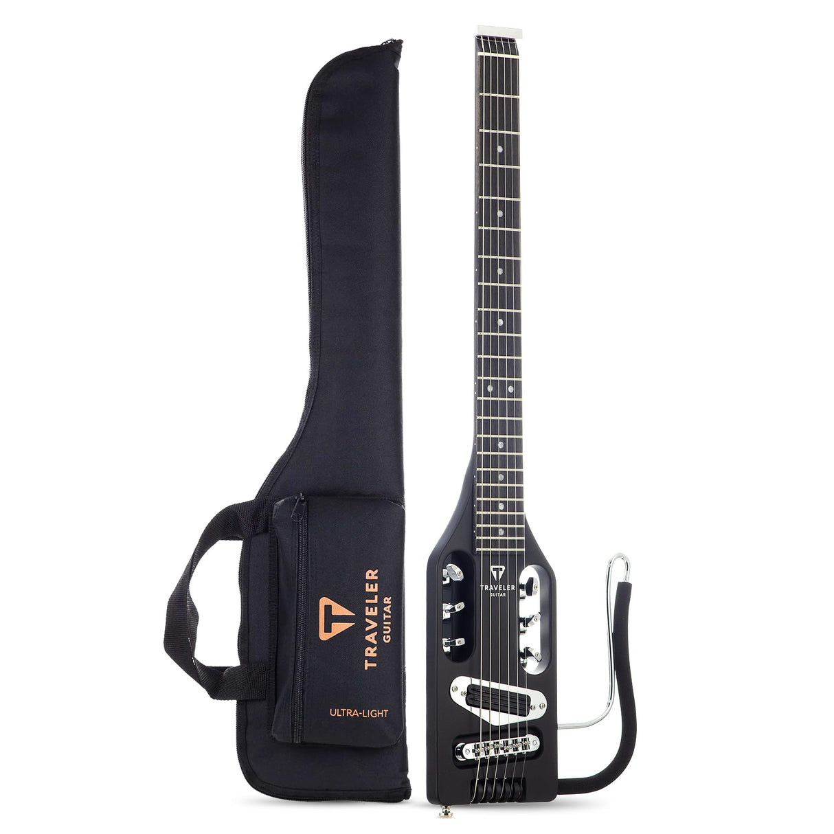 Traveler Guitar Guitarra eléctrica ultraligera, negro mate (ULE BKM)