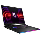 MSI Raider GE78 HX 14VGG-226XES Ordenador Portátil Gaming 17" 16:10 QHD+ 240Hz (Intel Core i9-14900HX, 32GB RAM, 1TB SSD, RTX 4070-8GB, Sin Sistema Operativo) Core Black, Teclado QWERTY Español