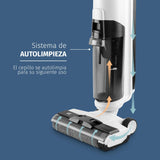 Di4 Velluto Fregona Eléctrica 2 en 1 Aspira y Friega, Motor Digital Brushless 220W, Autolimpieza, Sensor Inteligente de Suciedad, 40 min Autonomía, Pantalla LED, Doble Depósito, Tracción Automática