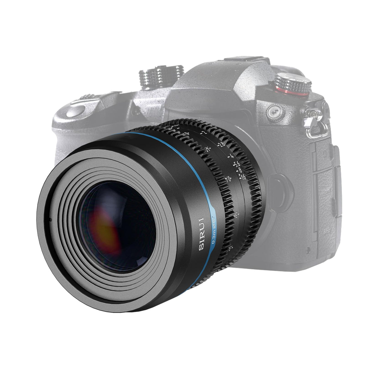 SIRUI Night Walker 24mm Lente de Cine con Enfoque Manual, Lente de Gran Apertura T1.2 con Montura S35 para M4/3 Montura Cameras, para BMPCC4K, GH5II, GH6, Z CAM (MS24M-B, MFT Montura, Negro)
