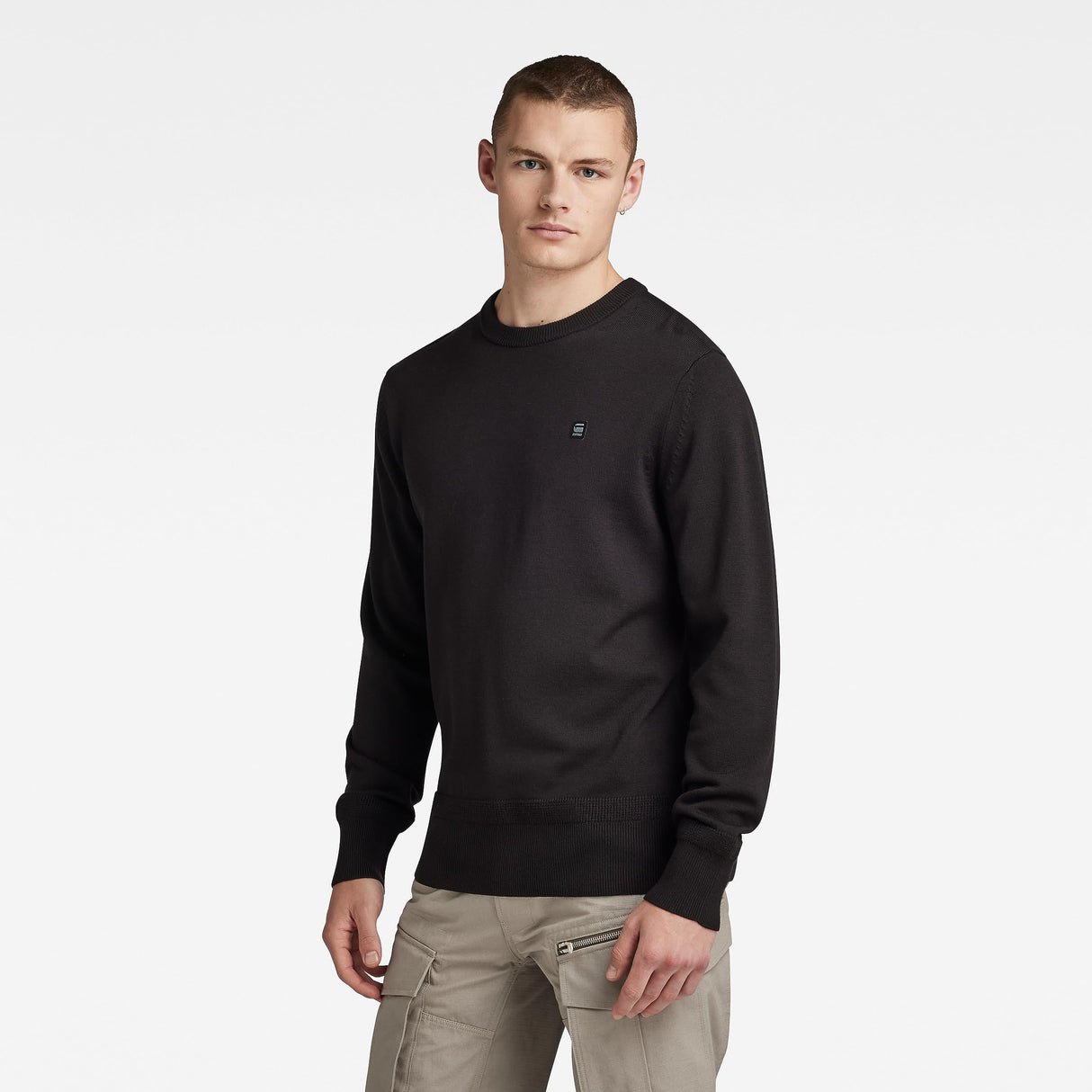 G-Star Para Hombre Jersey Premium Core Knitted, Negro (dk black D21931-B692-6484), M