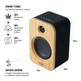 House of Marley Get Together Duo Altavoces de Estantería - Altavoces Activos Bluetooth con Entrada AUX, Compatibles con Tocadiscos y Vinilo, Alta Definición, Diseño Sostenible