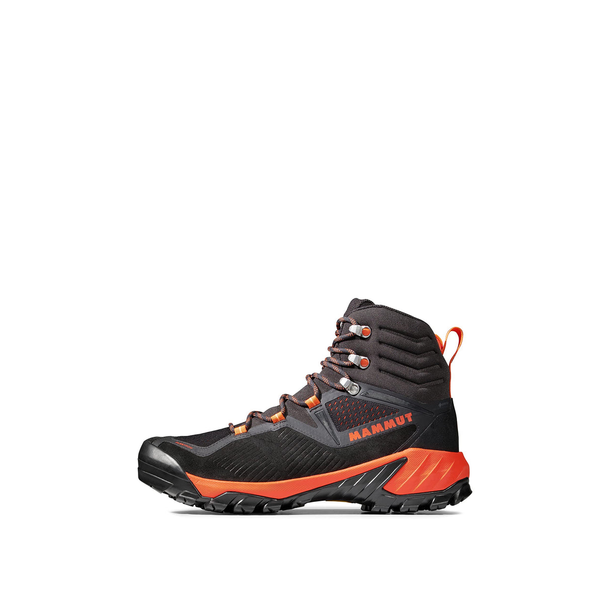 Mammut Sapuen High GTX Hombre Negro-Rojo Vivo 8.5