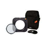 Rollei Juego de Soporte para filtros MK 3. Soporte Rectangular con Filtro CPL magnético de Cristal Gorlilla®, Anillos adaptadores de 52 a 82 mm y Bolsa de Filtro