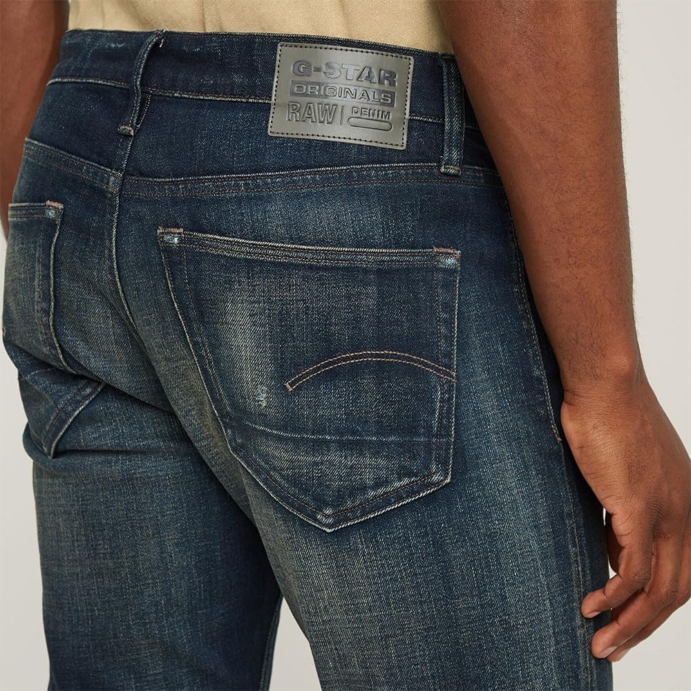 G-STAR 3301 Slim Jeans Vaqueros, Azul (Antique Foundry Repaired 51001-d594-h102), 32W / 32L Hombre