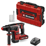 Einhell Professional Power X Change martillo perforador con batería TP-HD 18/28 Li BL +4 (1x3,0A+) (18 V, Brushless, 3 J, SDS-plus, 4 funciones, accesorios, incl. Batería 3,0 Ah Plus + cargador)