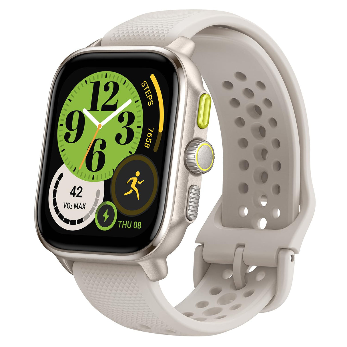Amazfit Cheetah Square 44mm Reloj Inteligente Ligero para Correr con GPS de Doble Banda, mapas sin conexión,Monitor frecuencia cardíaca,oxígeno Sangre, Zepp Fitness