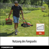 POWDPG75610-40V Power - Cortacésped con batería de doble potencia (420 mm de diámetro, sin batería ni cargador, con soporte de césped y descarga trasera)